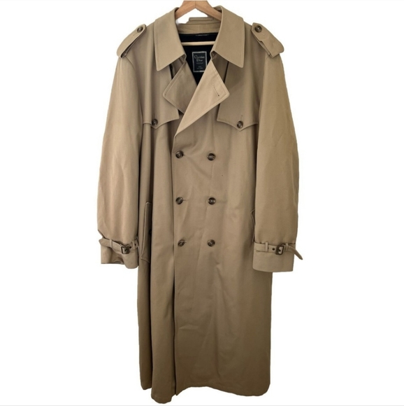 Dior Jackets & Blazers - Christian Dior Monsieur Trench Long Coat Raincoat Unisex Women's Size XL Mens L